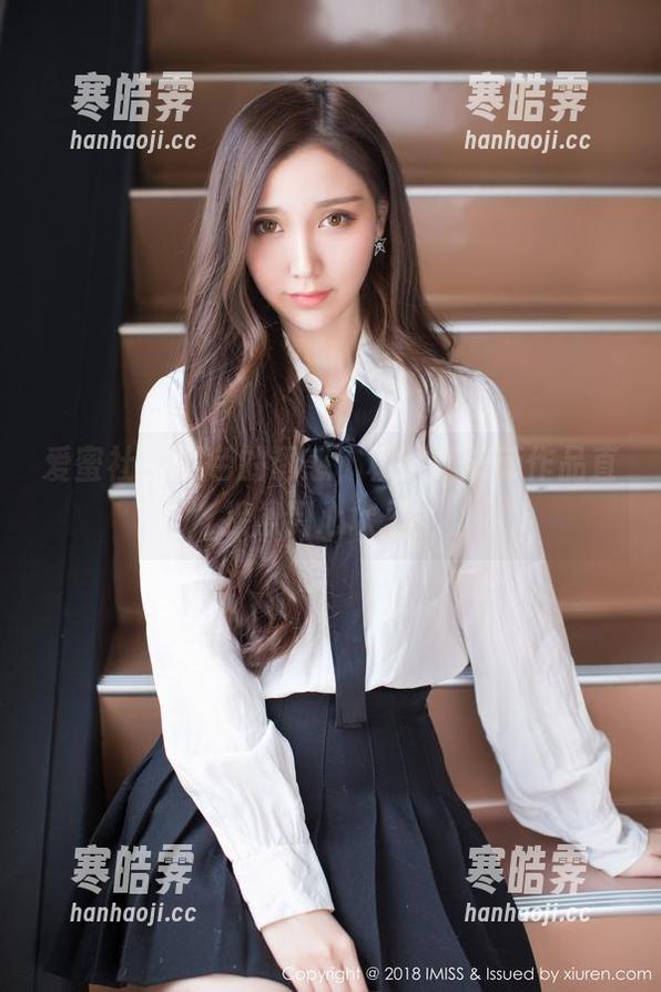 爱蜜社 - 黑色的诱惑，杨紫嫣最新作品直接撩到心坎里！